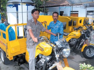 DKP Tambah Lima Unit Motor Bak Sampah