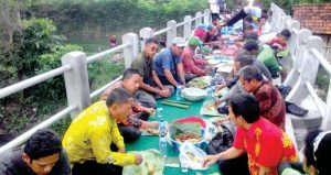 Embankment Built, Kembiritan Residents Hold Thanksgiving