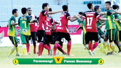 Persewangi Dipecundangi Perssu Sumenep di Stadion Diponegoro