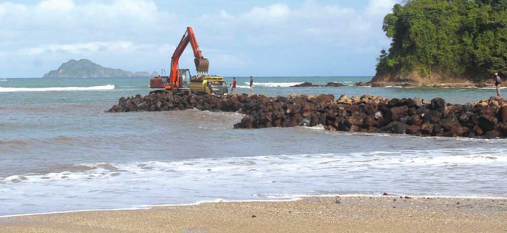 Work on the Breakwater Pancer Project is Speeding Up
