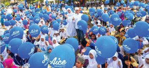 Thousands of Orphans Spread Dreams on Trees