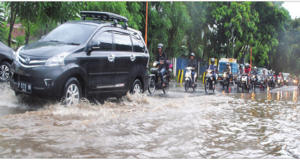 Heavy rain, Jalan Mirip Sungai