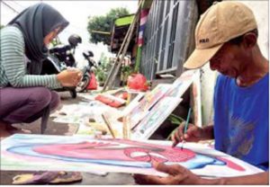 Bidik Pembeli Anak-anak, Lukisan Dibanderol Rp 2.000