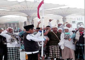 CJH Banyuwangi Rayakan Kemerdekaan di Masjid Nabawi
