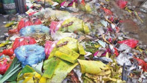 Sampah Menggunung di Pasar Muncar