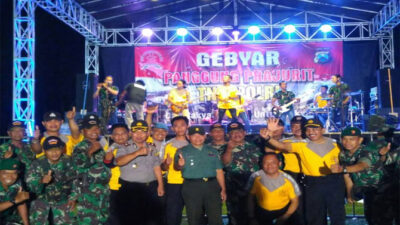 Celebration on Stage for TNI and Polri Soldiers