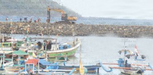 The Construction of the Pancer Harbor Breakwater is Almost Complete