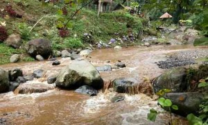 Kali Kedung Sepi Pengunjung Akibat Air Sungai Kotor