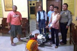 Curi Mesin Pembuat Tepung, Pria Asal Cluring Diringkus Polisi