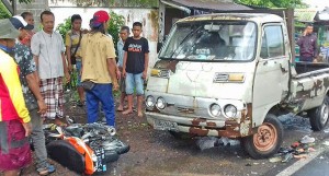 Tabrak Pikap, Pengendara Motor Asal Gambiran Meninggal Dunia