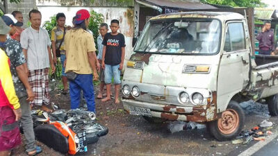 Tabrak Pikap, Pengendara Motor Asal Gambiran Meninggal Dunia