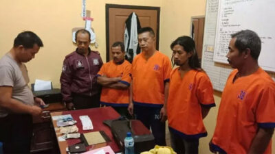 Raid Rummy Gambling in Clearing, Police Arrest Four Perpetrators