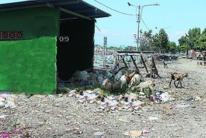 Tak Kunjung Diangkut, Sampah Berserakan di Pantai Sampangan