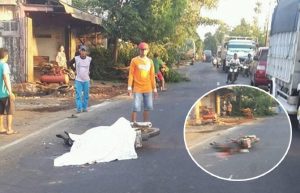 Oleng Usai Tabrak Pikap, Pengendara Motor Tewas Terlindas Truk