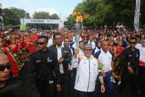 INASGOC Terkesan dengan Penyambutan Obor Asian Games di Banyuwangi