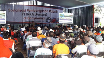 Mau Bangun Pabrik Kereta di Banyuwangi, PT INKA Lakukan Sosialisasi pada Masyarakat Sekitar