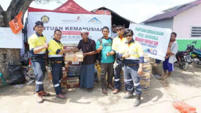 Perusahaan Tambang Emas Banyuwangi Bantu Korban Gempa di Sigi