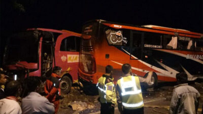 Bali Radiance Bus vs Tiara Mas Bus in Banyuwangi, Three People Killed and 12 Port-port