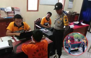 Polisi Tangkap Pencuri Belasan Karung Gabah Kering di Songgon