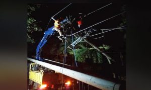 Heavy Rain and Strong Wind Demolition 4 Power pole