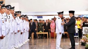 Lantik 128 Kades Terpilih, Bupati Anas Pesan Penguatan SDM dan Perkuat Leadership