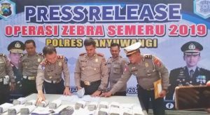 Ribuan Pelanggar Terjaring Operasi Zebra Semeru 2019 di Banyuwangi