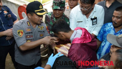 Kapolresta Banyuwangi Santuni Anak Korban Pembunuhan