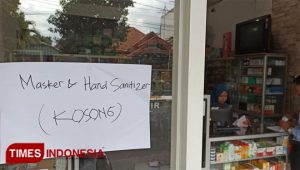 Imbas Corona, Masker dan Hand Sanitizer di Banyuwangi Langka