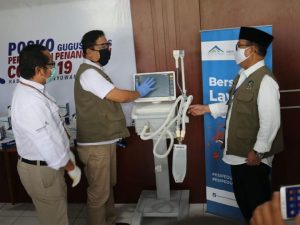 Gugus Tugas Covid-19 Banyuwangi Dapat Sumbangan 2 Ventilator