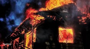 Suspected Electrical Shortage, Burnt Ludes House