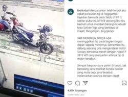 Viral Aksi Pemuda di Banyuwangi Curi HP di Dashboard Motor Terekam CCTV