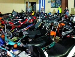 55 Motor Berknalpot Brong Disita di Banyuwangi, Baru Bisa Diambil Usai Nataru