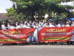 Banyuwangi Online Driver Community Declaration of Support for Gus Muhaimin for Presidential Election 2024