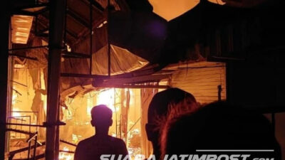 Pasar Galekan Banyuwangi Ludes dilalap Api