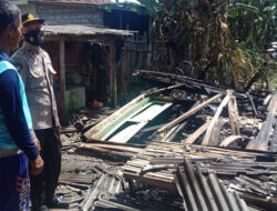 Rebus Sayur Rebung Dengan Tungku, Rumah Nenek di Temurejo Bangorejo Ludes Terbakar