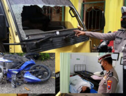 Tabrakan dengan Mobil Truk Box di Sukorejo, Pengendara Mio Luka Berat