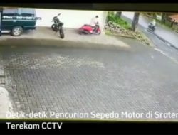 Terekam CCTV, Aksi Maling Motor Viral di Media Sosial