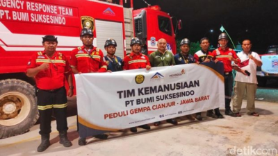 Operator Tambang Emas Banyuwangi Kirim Tim ERT Bantu Korban Gempa Cianjur