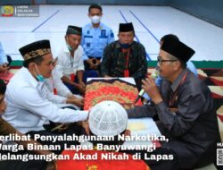 Involved in Narcotics Abuse, Residents of Banyuwangi Correctional Facility Perform Marriage Contracts at Lapas