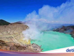 Wisatawan Gunung Ijen Dilarang Sulut Petasan-Kembang Api Saat Tahun Baruan