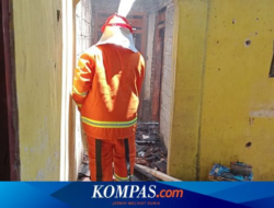 Burnt house in Banyuwangi, Allegedly due to electrical short circuit