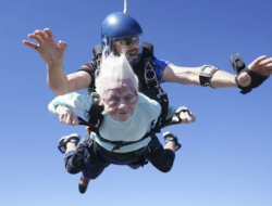Age Is Just a Number, Grandmother 104 The Year of Parachuting from a Plane Aiming for a World Record