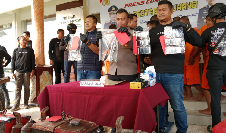 Banyuwangi Police Overthrow Gang of Thieves Specialists in Tractor Engines at Dozens of Crime Scenes