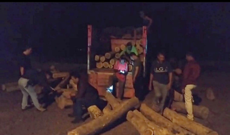 Banyuwangi Police Thwart Smuggling 63 Illegal Teak Logs