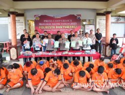 Polresta Banyuwangi Ungkap 1.376 Kasus Sepanjang 2023, Didominasi Pencurian