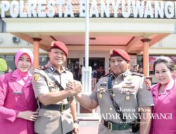 Sertijab Enam Perwira, Kompol Andrew Vega Jabat Kasatreskrim Polresta Banyuwangi