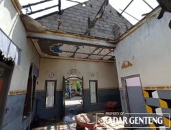 Ditinggal Tidur, Rumah Habis Terbakar Diduga dari Lilin yang Menyambar Kasur di Dalam Kamar.
