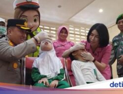Polresta Banyuwangi Dukung Percepatan Capaian Vaksinasi Polio 100%