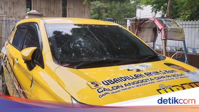 polisi-situbondo-belum-terima-laporan-perusakan-mobil-caleg-dpr-ri-golkar