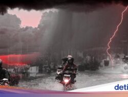 East Java Weather 25 January 2024: Bojonegoro, Lamongan dan Magetan Hujan Petir